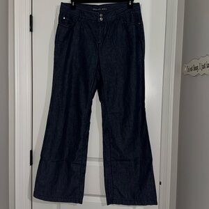 Michael Kors wide leg denim look dress pants/ trousers. EUC SIZE 14W